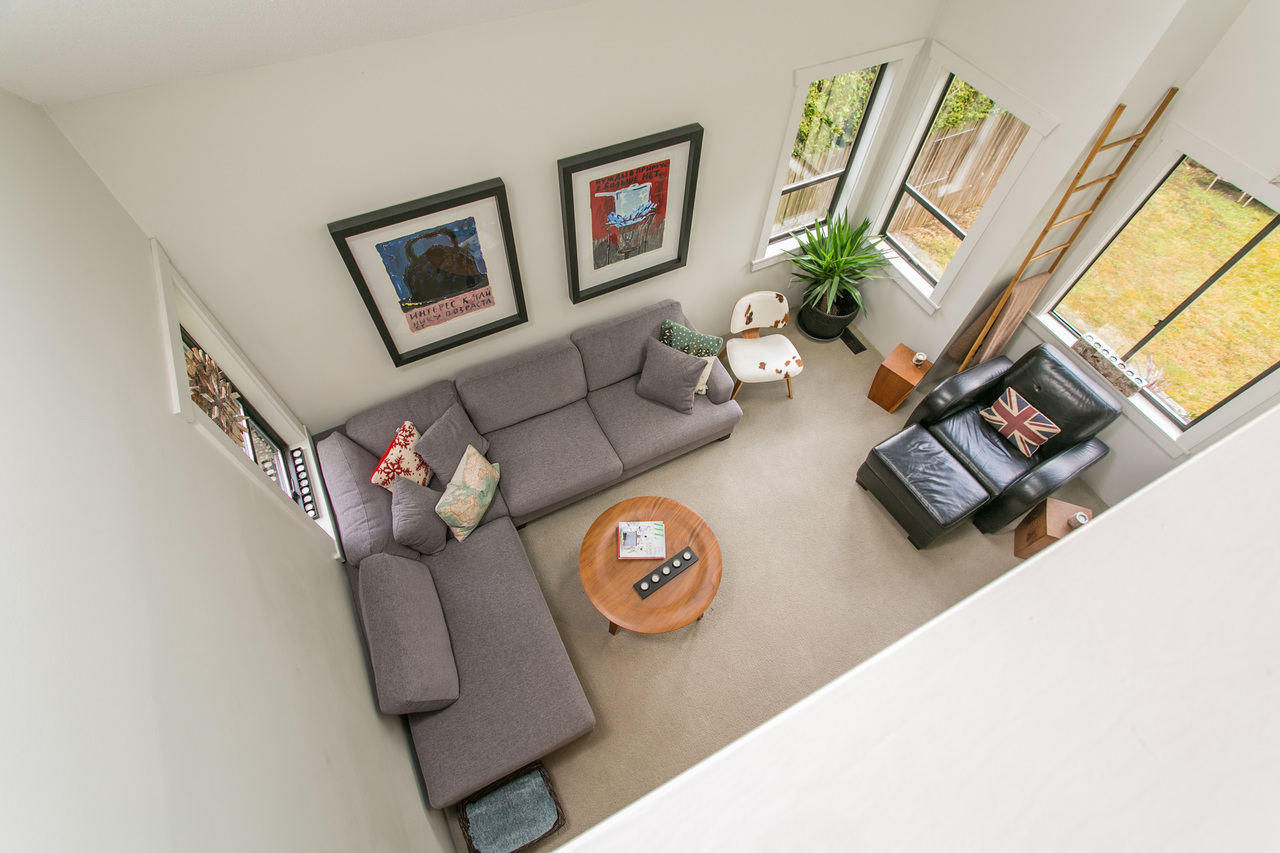 Top floor view of living room