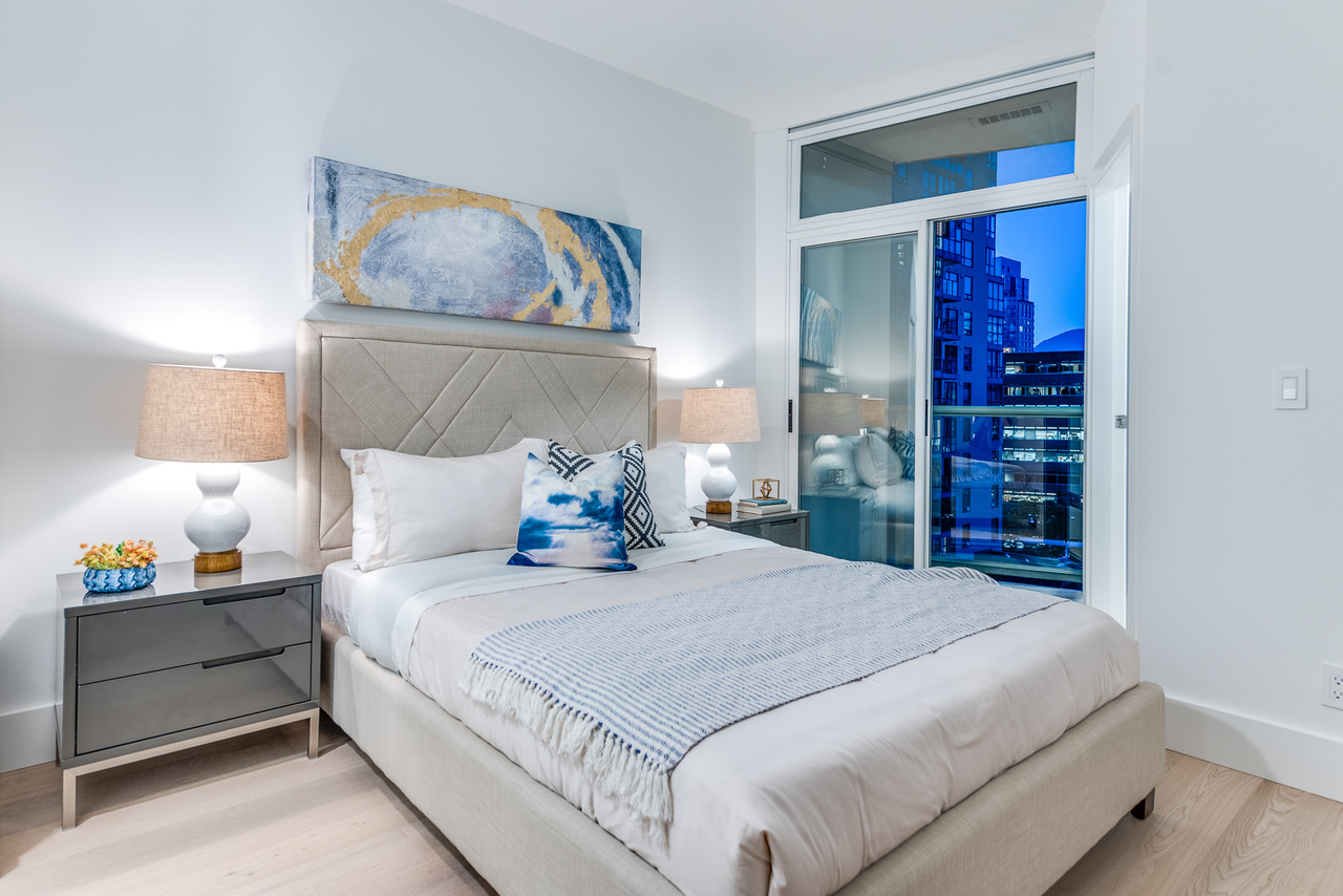 bedroom-main at 508 - 1239 Georgia, Coal Harbour, Vancouver West