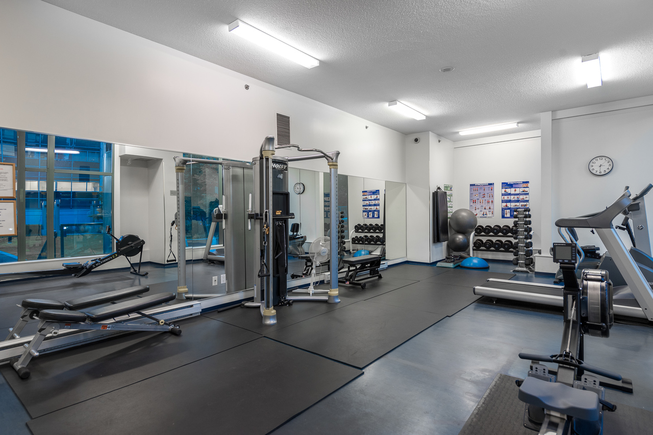 gym at 508 - 1239 Georgia, Coal Harbour, Vancouver West