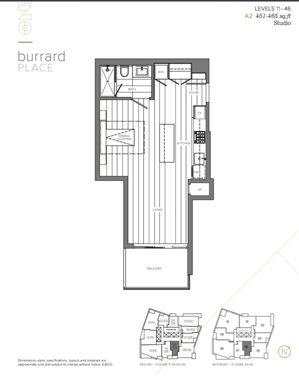 Floor Plan at 4306 - 1289 Hornby Street, Downtown VW, Vancouver West