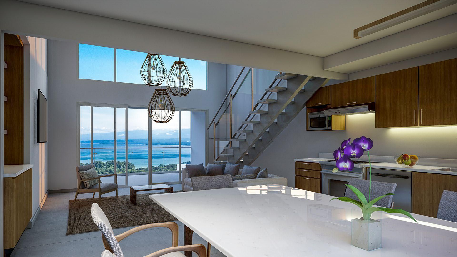 LUXURY OCEAN VIEW PROPERTY IN VILLAS CALETAS PENTHOUSE OCAN VIEW BILASH AND CHARRON REAL ESTATE GROUP COSTA RICA OCEN VIEW PROPE