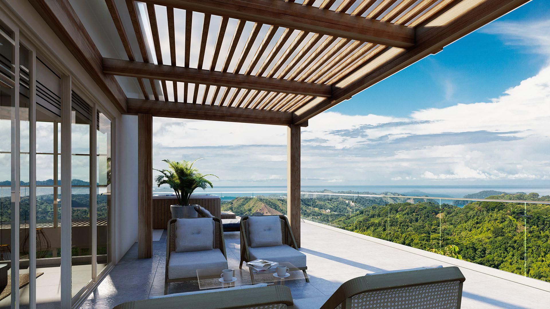 LUXURY OCEAN VIEW PROPERTY IN VILLAS CALETAS PENTHOUSE OCAN VIEW BILASH AND CHARRON REAL ESTATE GROUP COSTA RICA OCEN VIEW PROPE