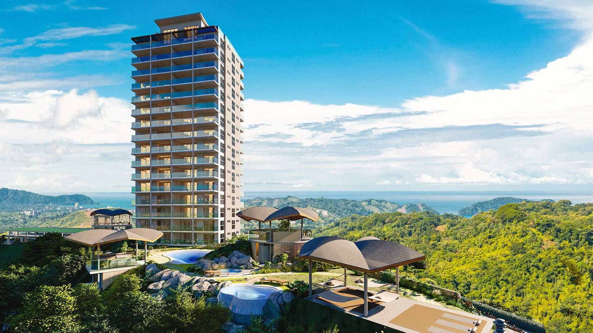 LUXURY OCEAN VIEW PROPERTY IN VILLAS CALETAS PENTHOUSE OCAN VIEW BILASH AND CHARRON REAL ESTATE GROUP COSTA RICA OCEN VIEW PROPE