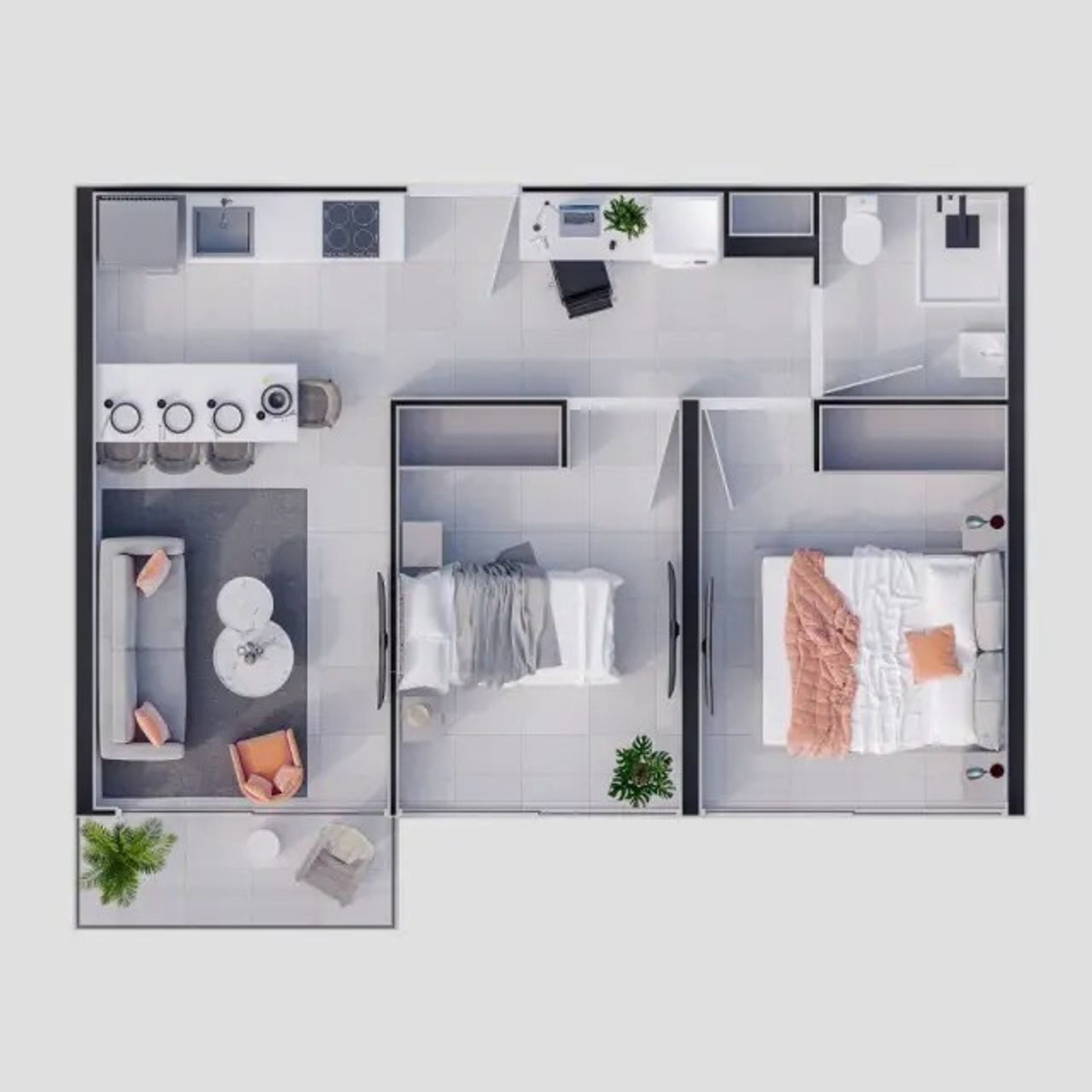 Sky Garden Nunciatura for sale 2 bedrooms