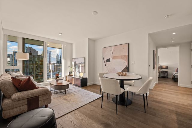 09-8x-on-the-park-1610-open-plan-living-dining at 1610 - 1111 Richards Street, Vancouver West
