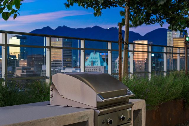 35-8x-on-the-park-vancouver-rooftop-bbq-mountain-view at 1610 - 1111 Richards Street, Vancouver West