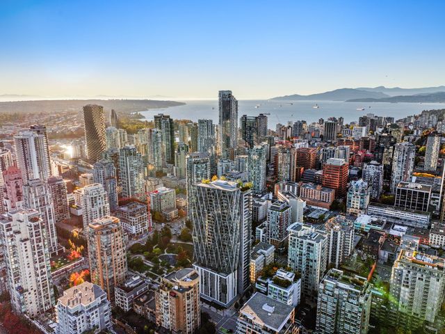 40-8x-on-the-park-1111-richards-aerial-view-english-bay at 1610 - 1111 Richards Street, Vancouver West