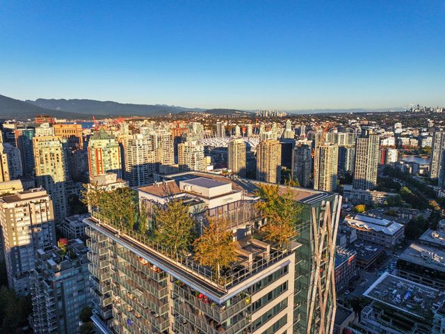 41-8x-on-the-park-1111-richards-aerial-view-downtown at 1610 - 1111 Richards Street, Vancouver West