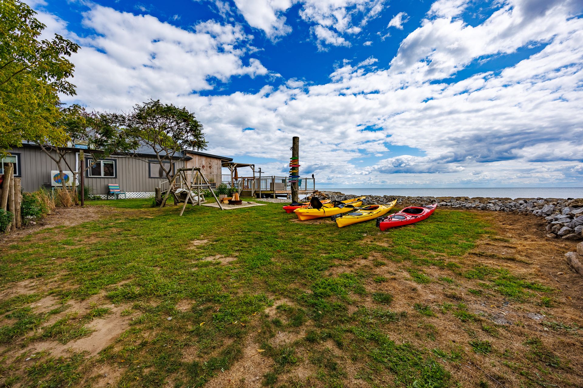 Yard at 221 - 223 Hastings Drive, Long Point Cottage Community, Long Point Yard at 221 - 223 Hastings Drive, Long Point Cottage Community, Long Point