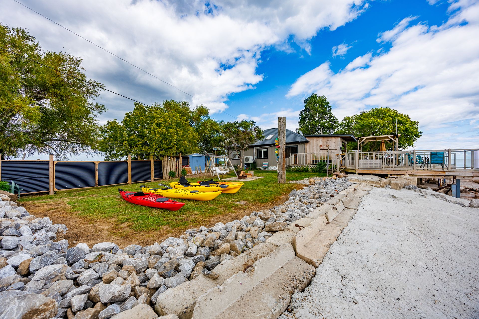 Yard at 221 - 223 Hastings Drive, Long Point Cottage Community, Long Point Yard at 221 - 223 Hastings Drive, Long Point Cottage Community, Long Point