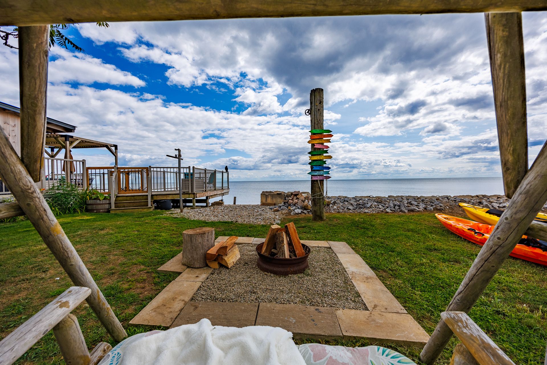 Yard at 221 - 223 Hastings Drive, Long Point Cottage Community, Long Point Yard at 221 - 223 Hastings Drive, Long Point Cottage Community, Long Point
