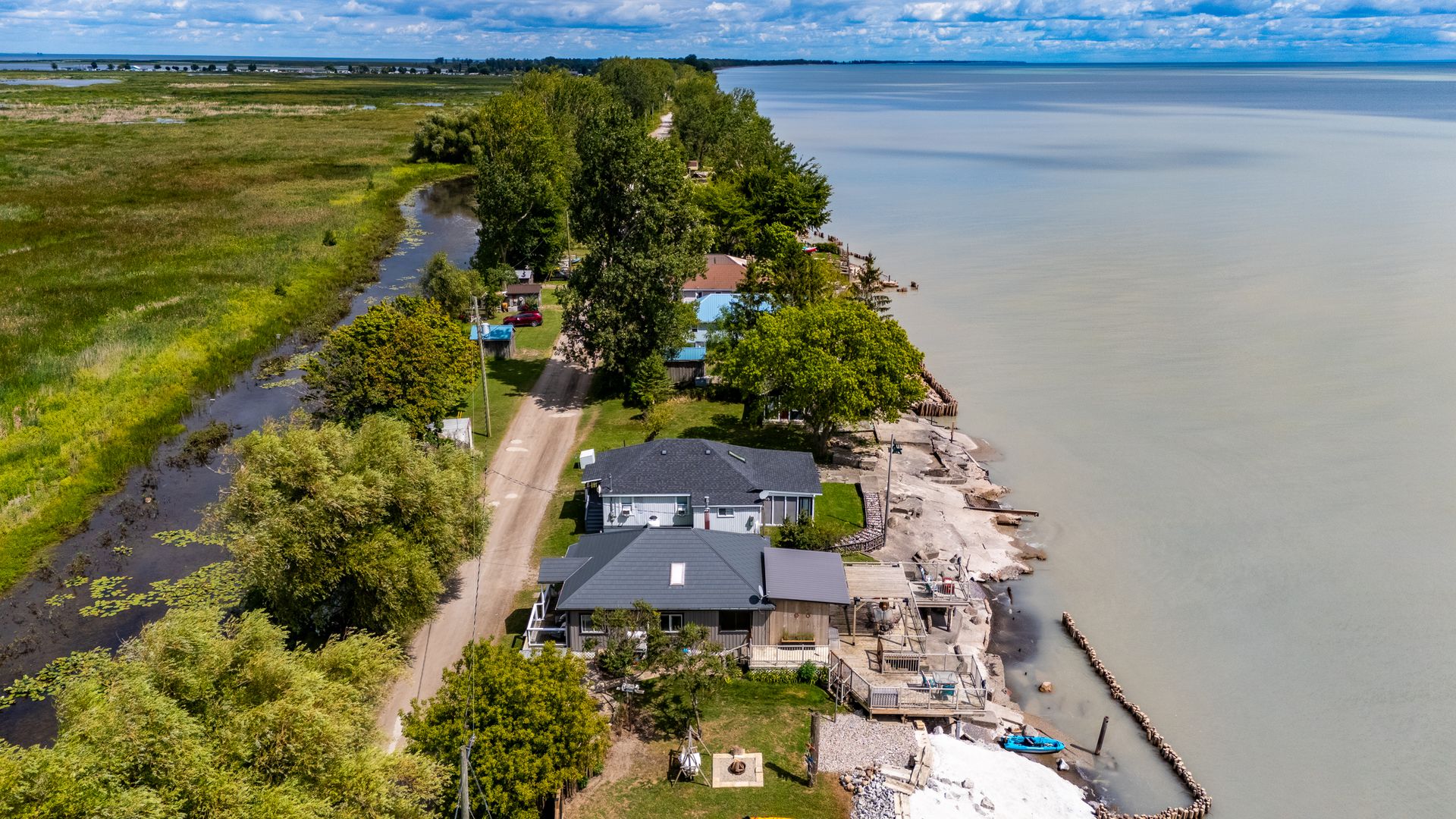 Aerial View at 221 - 223 Hastings Drive, Long Point Cottage Community, Long Point Aerial View at 221 - 223 Hastings Drive, Long Point Cottage Community, Long Point
