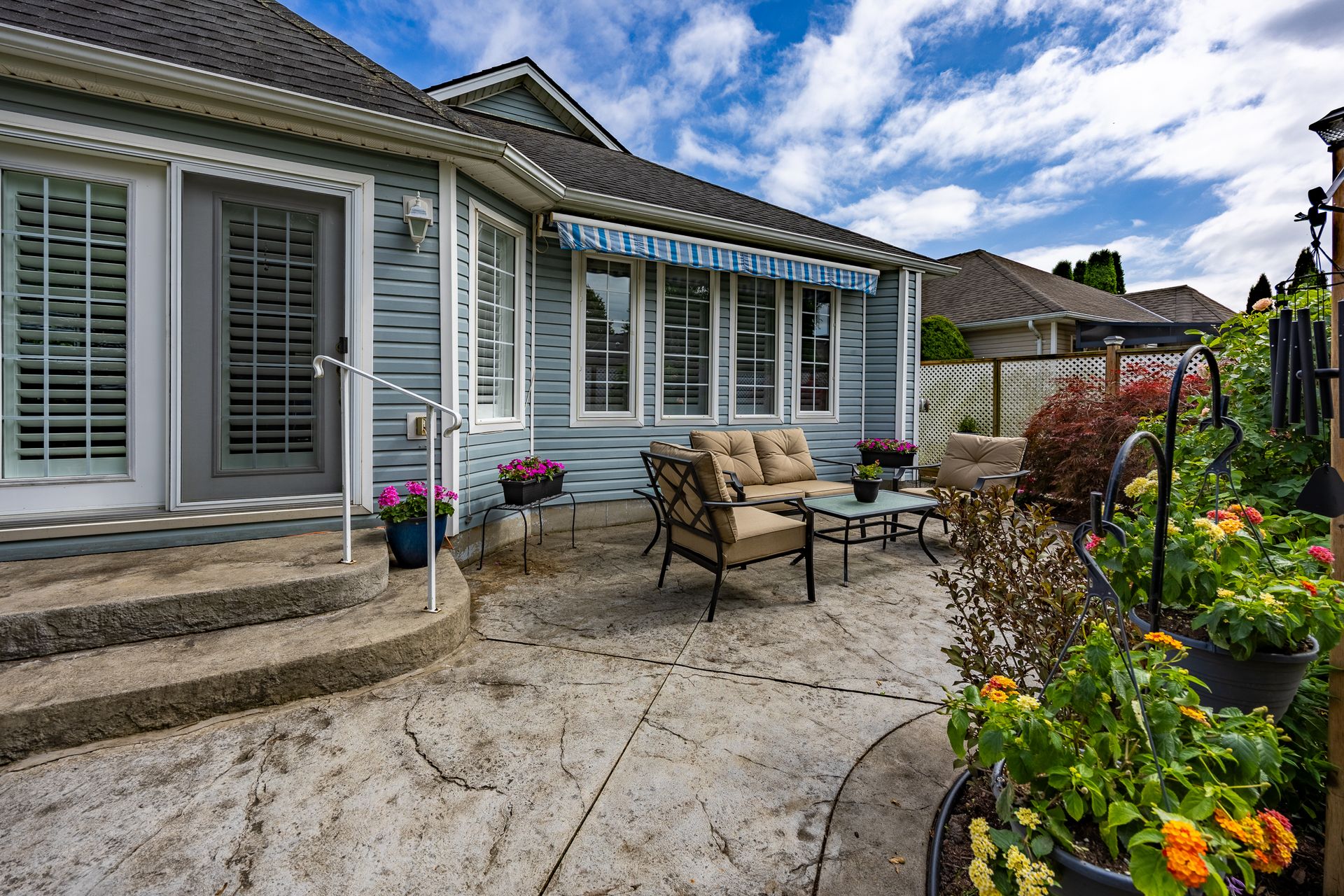 Patio at 2 Carolina Way, Village of Long Point Bay, Port Rowan Patio at 2 Carolina Way, Village of Long Point Bay, Port Rowan