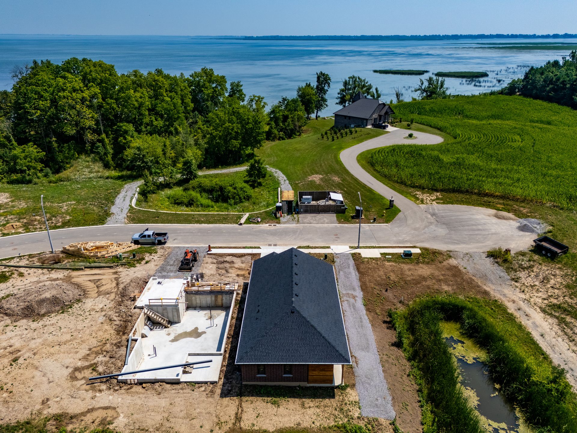 Aerial View at 71 Hunter Drive S, Ducks Landing, Port Rowan Aerial View at 71 Hunter Drive S, Ducks Landing, Port Rowan