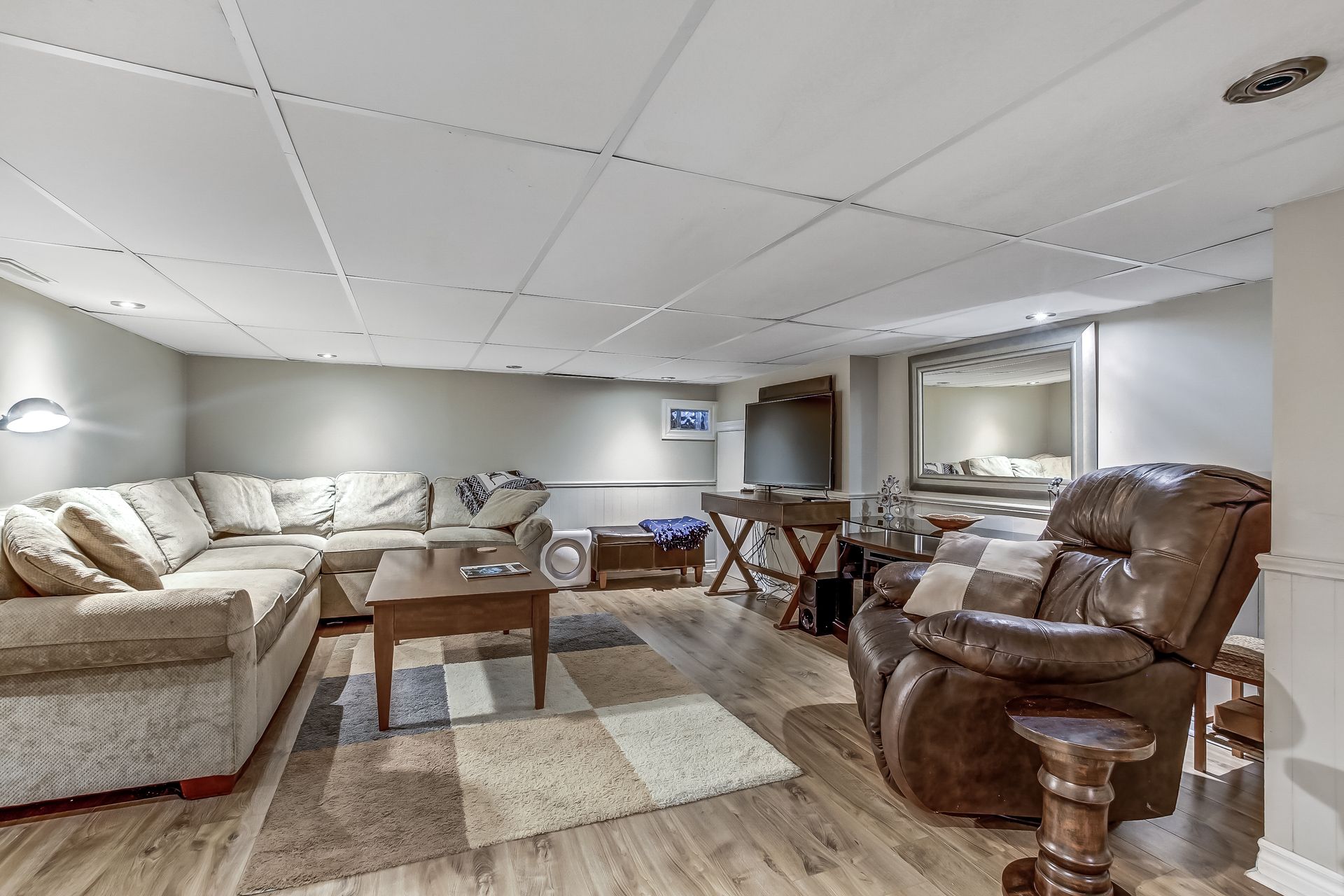 Basement kids living room at 86 Old Cut Boulevard, Long Point Cottage Community, Long Point Basement kids living room at 86 Old Cut Boulevard, Long Point Cottage Community, Long Point