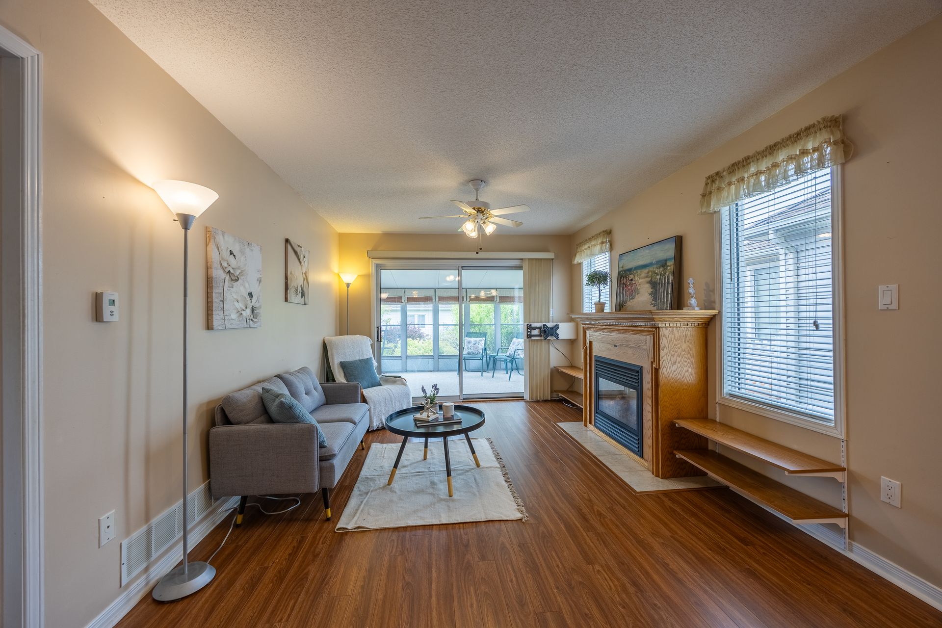 Patio doors to sun room at 4 Walsingham Drive, Village of Long Point Bay, Port Rowan Patio doors to sun room at 4 Walsingham Drive, Village of Long Point Bay, Port Rowan