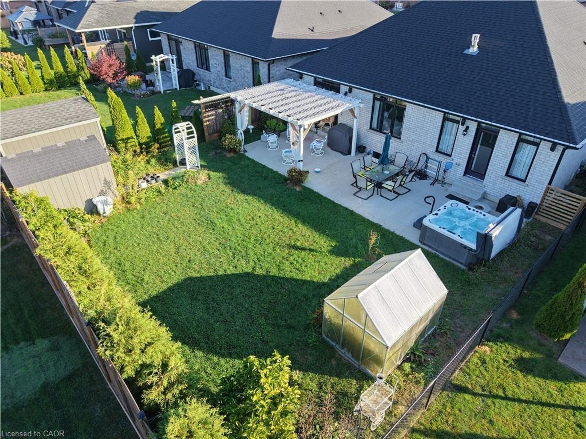 Aerial View Backyard at 80 Backus Drive, Port Rowan Aerial View Backyard at 80 Backus Drive, Port Rowan