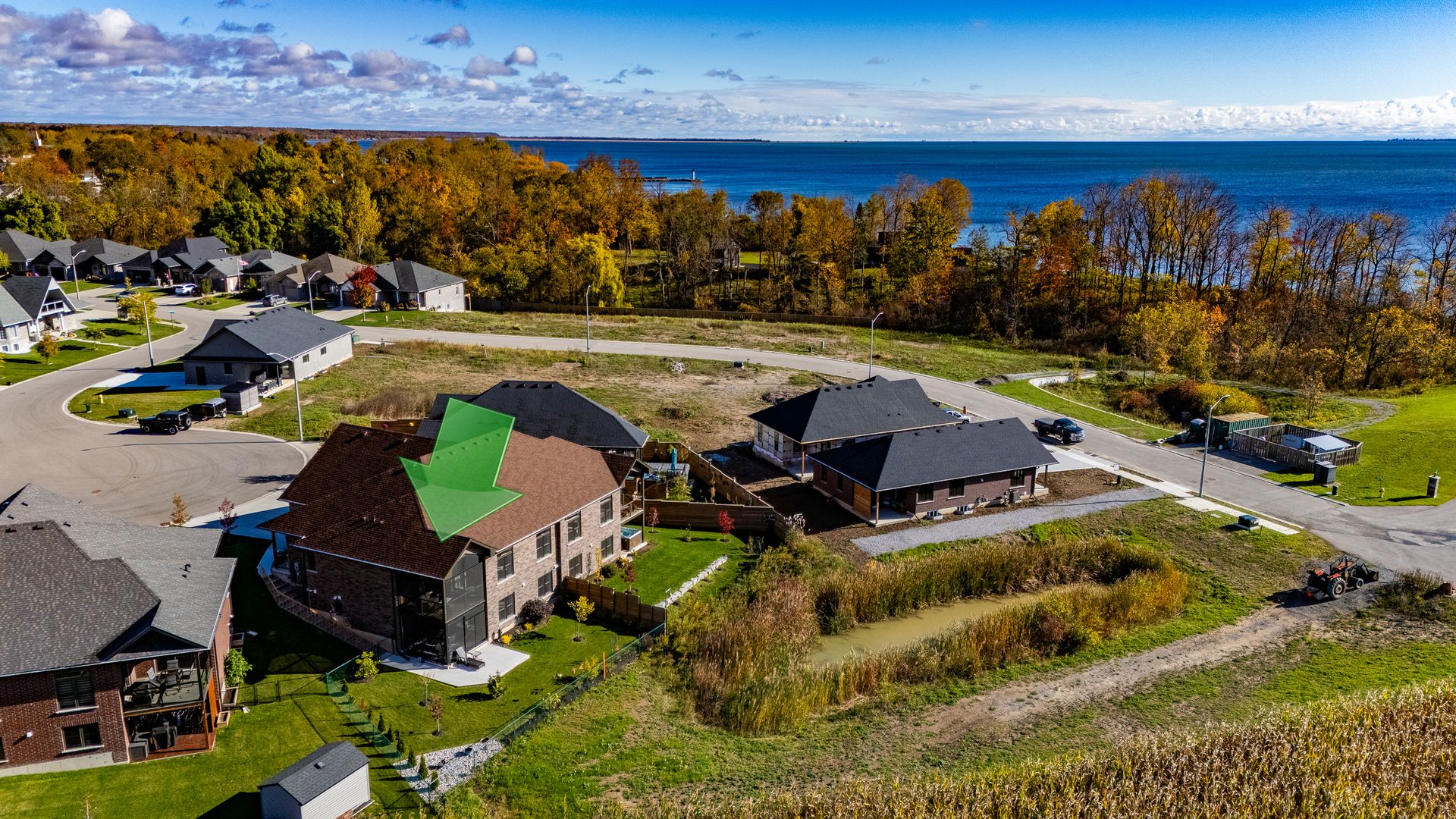 Aerial View at 23 Pintail Lane, Ducks Landing, Port Rowan Aerial View at 23 Pintail Lane, Ducks Landing, Port Rowan