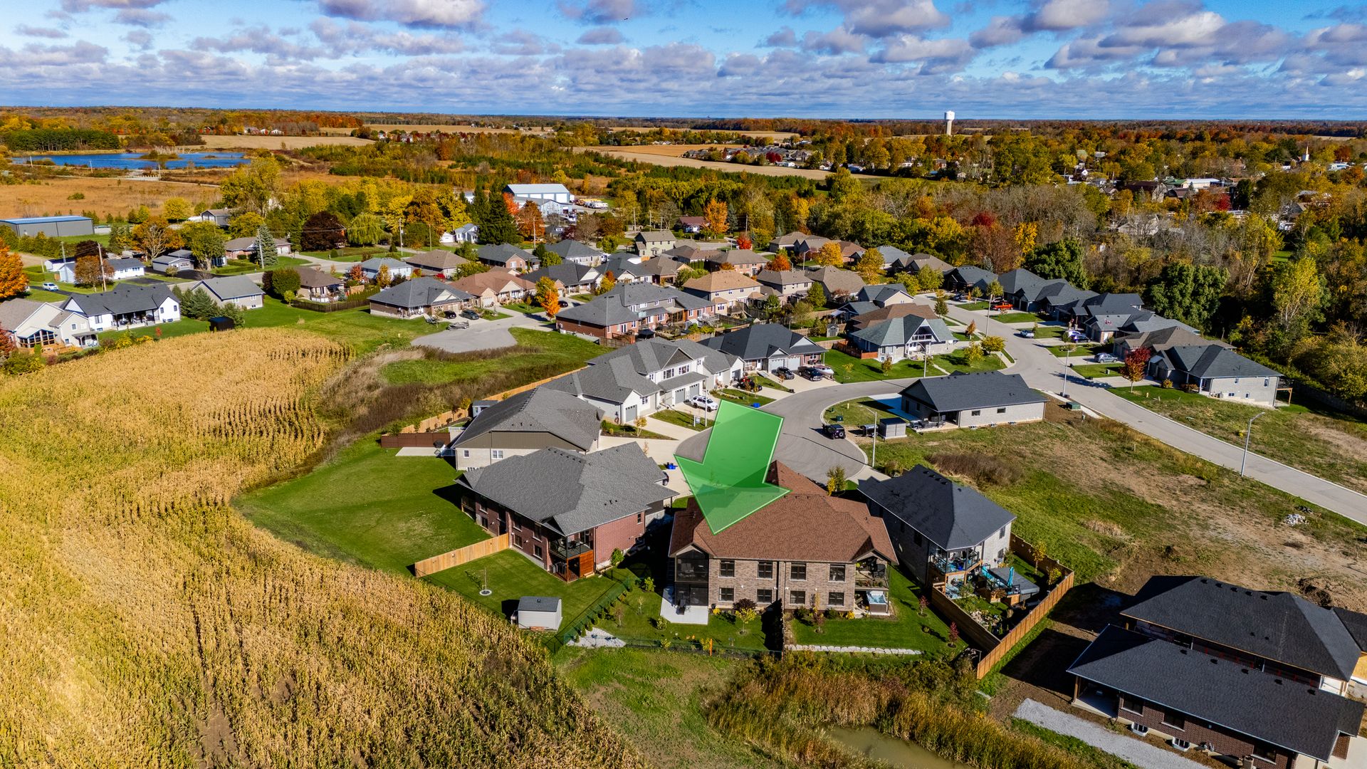 Aerial View at 23 Pintail Lane, Ducks Landing, Port Rowan Aerial View at 23 Pintail Lane, Ducks Landing, Port Rowan