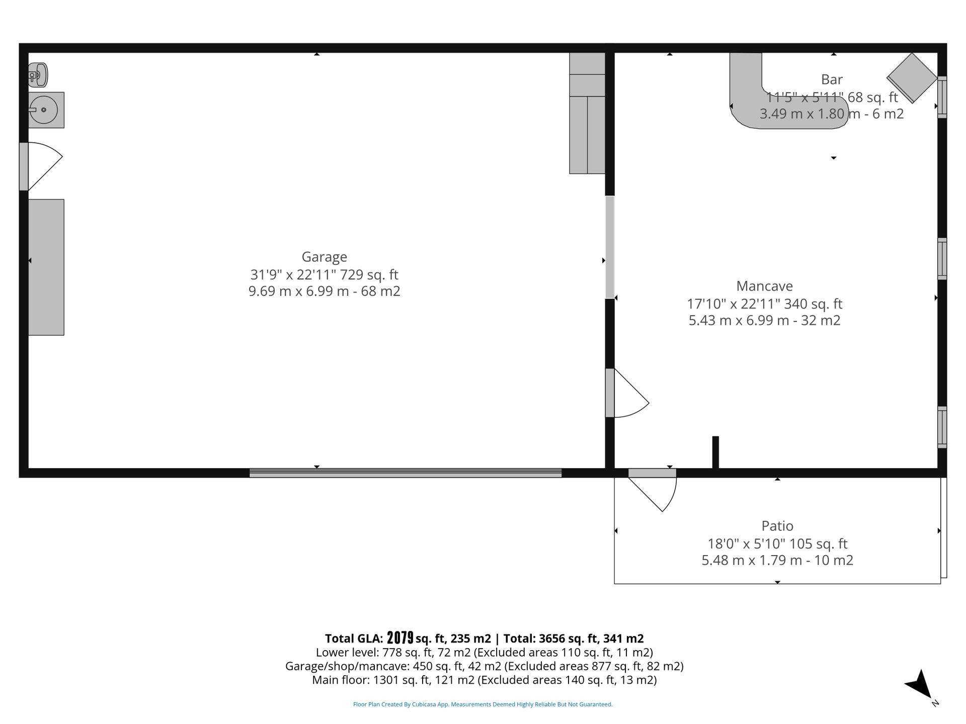 _2-garage_shop_mancave_220_king_hiram_street_ingersoll_with_dim at 220 King Hiram Street, Ingersoll