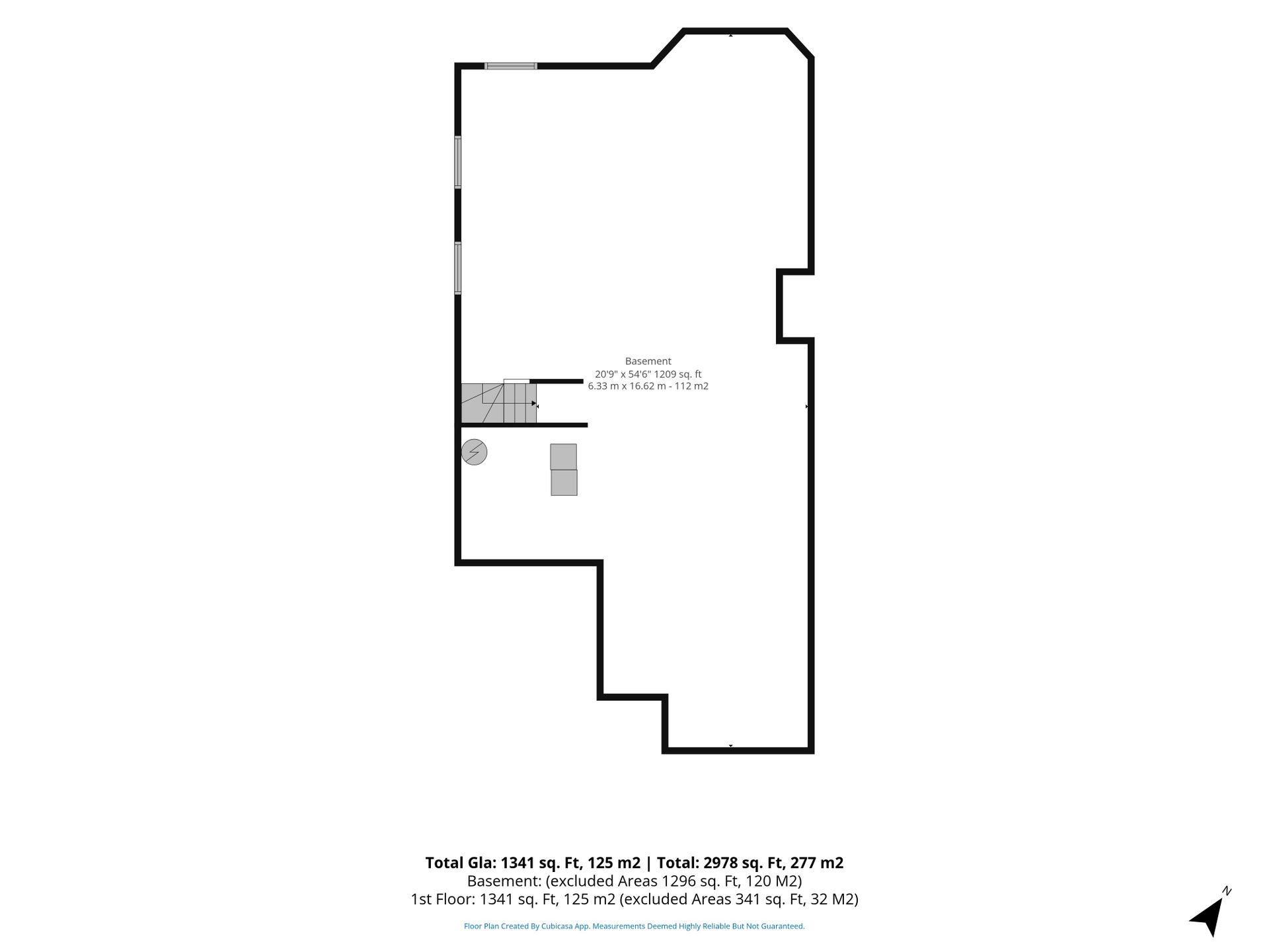 Basement Floor Plan at 74 Balsam Trail, Village of Long Point Bay, Port Rowan