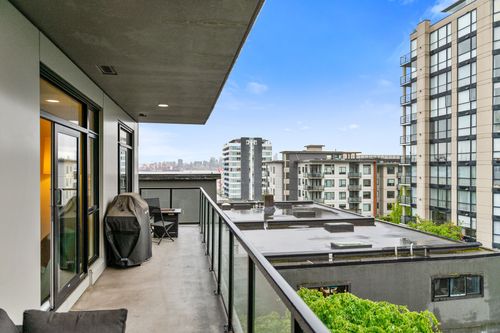 balcony at W 2nd, Lower Lonsdale, North Vancouver