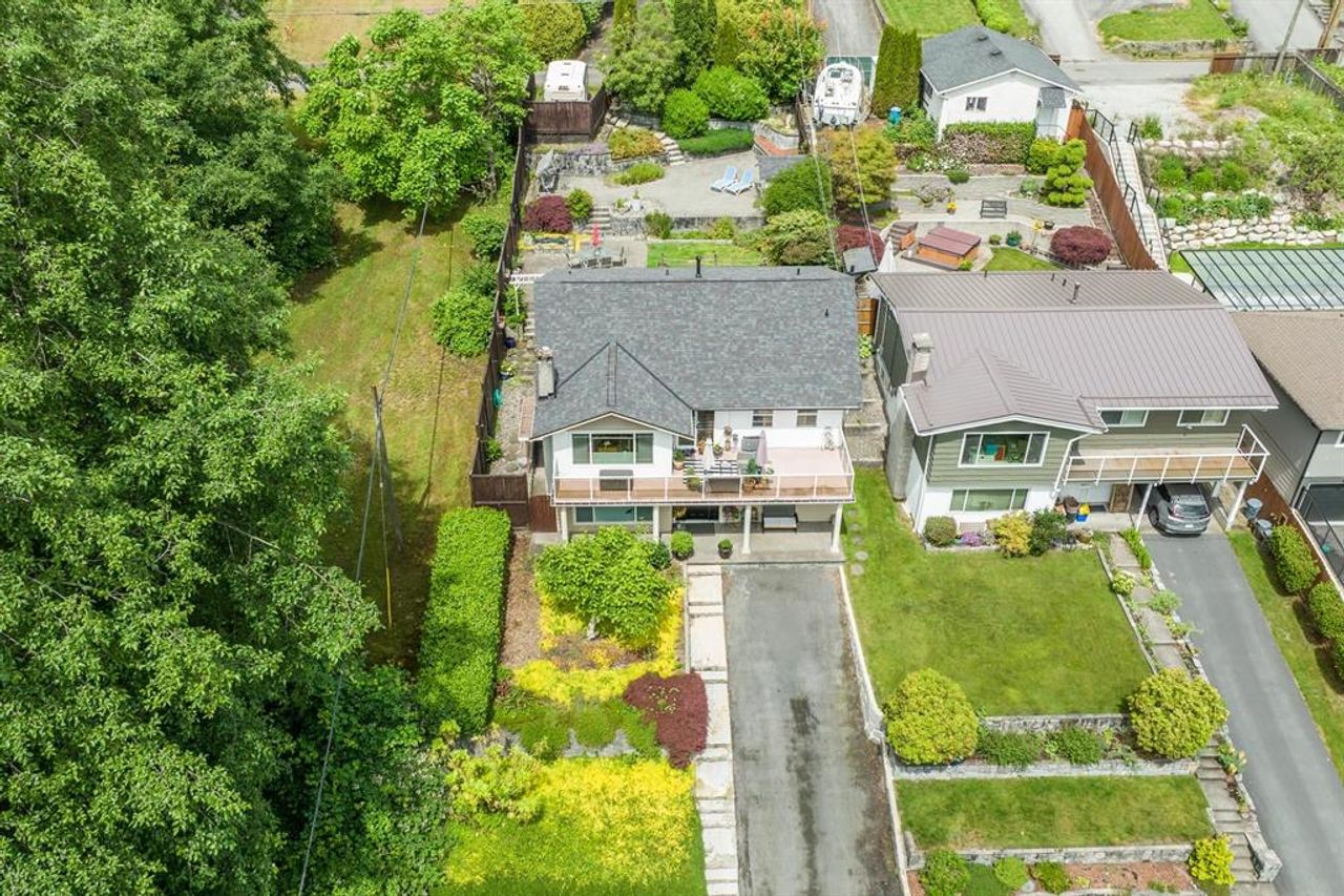 aerial at 1204 Heywood Street, Calverhall, North Vancouver aerial at 1204 Heywood Street, Calverhall, North Vancouver