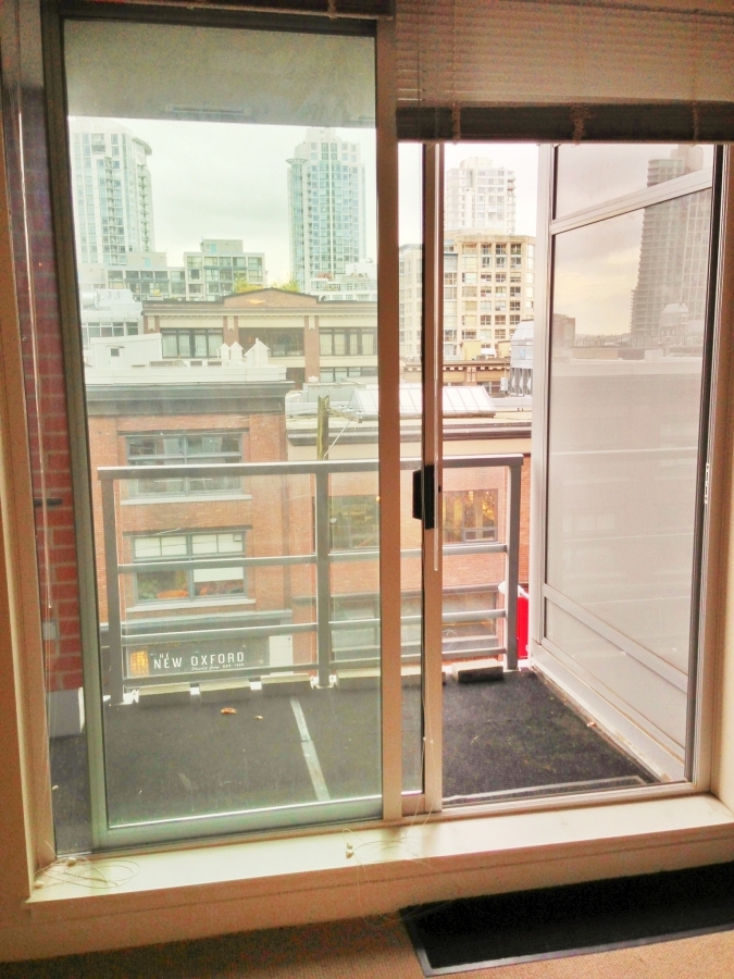 Patio at 519 - 1133 Homer, Yaletown, Vancouver West Patio at 519 - 1133 Homer, Yaletown, Vancouver West