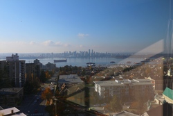 Water view at 1101 - 1320 Chesterfield Avenue, Central Lonsdale, North Vancouver