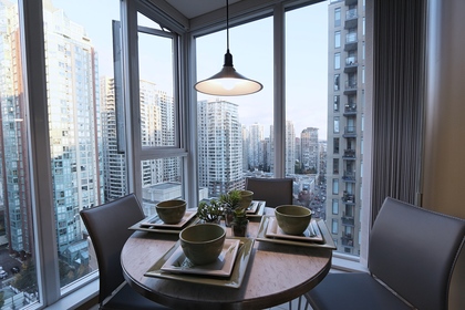 Dining Room at 1604 - 1010 Richards Street, Yaletown, Vancouver West