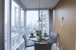 Dining Room with city view at 1604 - 1010 Richards Street, Yaletown, Vancouver West