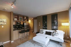 Living Room at 1604 - 1010 Richards Street, Yaletown, Vancouver West