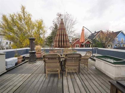 Outdoor patio at 3643 7th Avenue, Kitsilano, Vancouver West