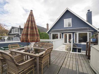 Outdoor patio at 3643 7th Avenue, Kitsilano, Vancouver West