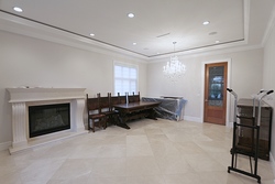Living room with fireplace at 6634 Charles Street, Sperling-Duthie, Burnaby North