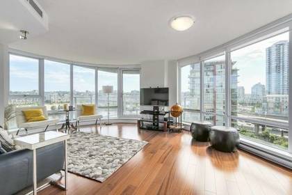 Living Room with city view at 1106 - 918 Cooperage Way, Yaletown, Vancouver West