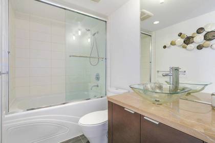 Glass sink bowl at 1106 - 918 Cooperage Way, Yaletown, Vancouver West