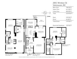 Floor plan at 2841 Windsor Street, Mount Pleasant VE, Vancouver East
