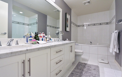 Master washroom at 3804 - 1189 Melville, Coal Harbour, Vancouver West