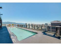 Outdoor pool at 3804 - 1189 Melville, Coal Harbour, Vancouver West