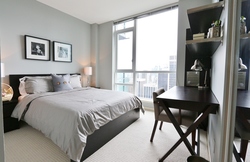 Master bedroom at 3804 - 1189 Melville, Coal Harbour, Vancouver West