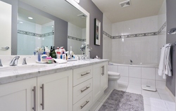 Master washroom at 3804 - 1189 Melville, Coal Harbour, Vancouver West
