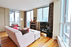 Living room at 3804 - 1189 Melville, Coal Harbour, Vancouver West