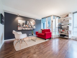 Living room at 318 - 788 Hamilton St, Downtown VW, Vancouver West