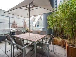 Patio at 318 - 788 Hamilton St, Downtown VW, Vancouver West