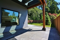 Covered back patio at 1888 Tatlow, Pemberton NV, North Vancouver