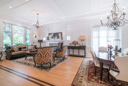 Living room at 6389 Elm Street, Kerrisdale, Vancouver West