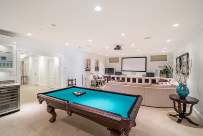 Media room and games room at 6389 Elm Street, Kerrisdale, Vancouver West