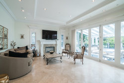 Living room with patio view at 6389 Elm Street, Kerrisdale, Vancouver West
