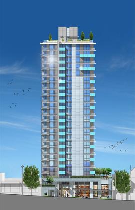 davie_elevation_render_highres at 1668 Davie Street, West End VW, Vancouver West